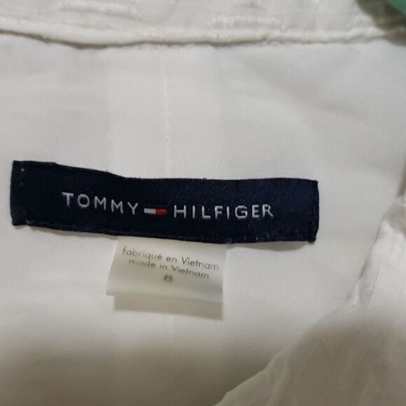 Tommy Hilfiger Women's Dress ALine Button Down Sleeveless White 8 - Picture 5 of 8